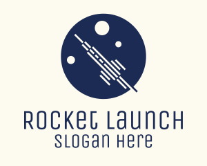 Rocket Launch Circle logo design