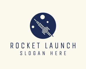 Rocket Launch Circle logo design