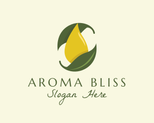 Organic Oil Leaf logo