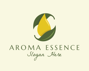 Organic Oil Leaf logo design