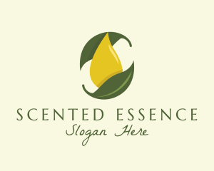 Organic Oil Leaf logo design