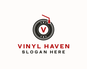 Music Record Vinyl logo