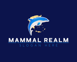 Greece Dolphin Mammal logo