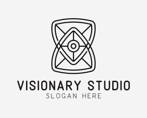Geometric Hourglass Architecture logo