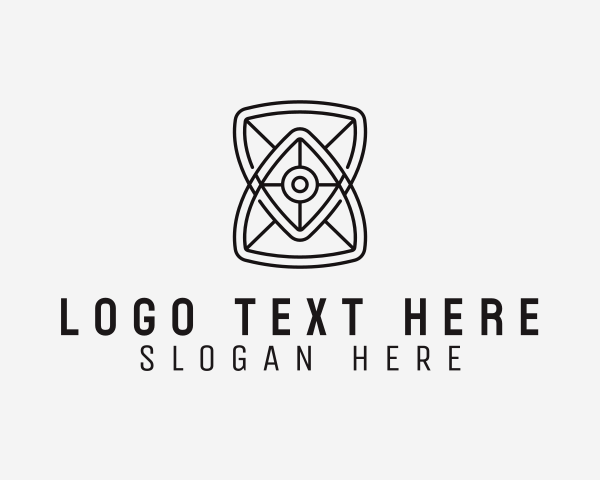 Geometric Hourglass Architecture logo