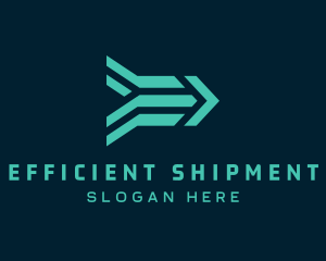 Abstract Shipping Arrow logo design