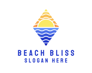 Sunset Beach Travel  logo design