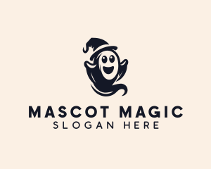 Scary Halloween Ghost logo design