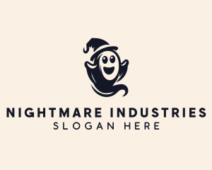 Scary Halloween Ghost logo