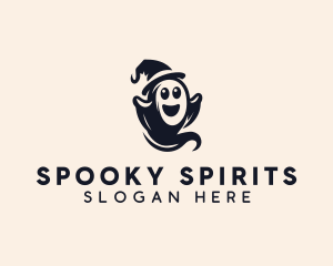 Scary Halloween Ghost logo