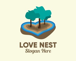 Love Island Forest  logo design