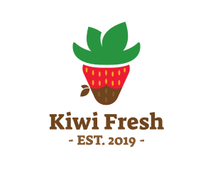 Strawberry Choco Cowboy logo design