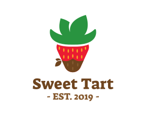 Strawberry Choco Cowboy logo design