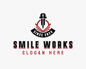 Laser Metalworks Machinery logo design