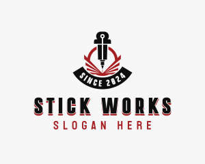 Laser Metalworks Machinery logo design