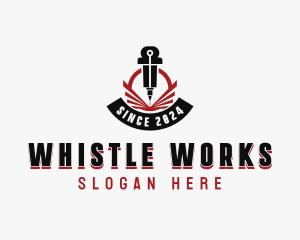 Laser Metalworks Machinery logo design