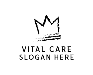 King Crown Ink Hipster Logo