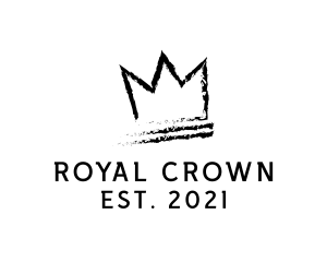 King Crown Ink Hipster logo