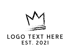 Crown - King Crown Ink Hipster logo design