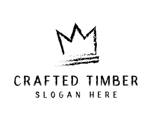 King Crown Ink Hipster logo design