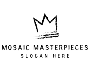 King Crown Ink Hipster logo design