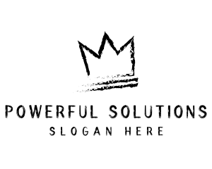 King Crown Ink Hipster logo design