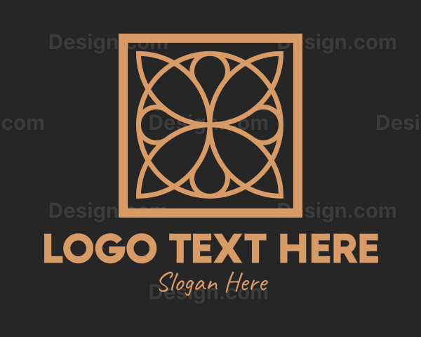 Elegant Floral Tile Pattern Logo