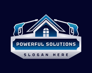 Power Wash Roof Cleaning logo design