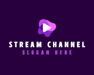 Purple Slime Video logo design