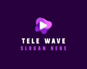 Purple Slime Video logo design