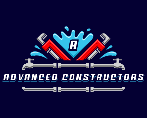 Plumbing Pipe Wrench logo design