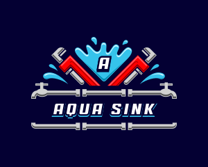 Plumbing Pipe Wrench logo design