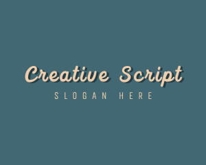 Quirky Brand Script logo design