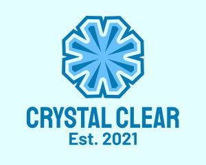 Winter Frost Crystal logo design