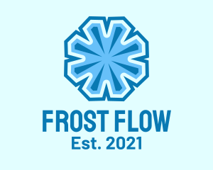 Winter Frost Crystal logo design