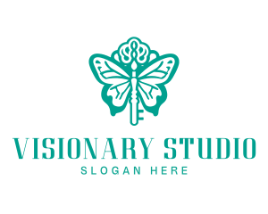 Green Butterfly Key logo
