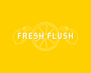 Lemon Fruit Juice logo design