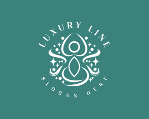 Luxury Yoga Wellness logo design