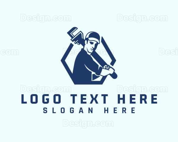 Plumber Wrench Handyman Logo