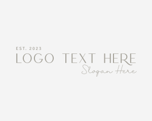 Elegant Fashion Wordmark logo