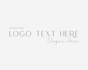 Elegant Fashion Wordmark Logo