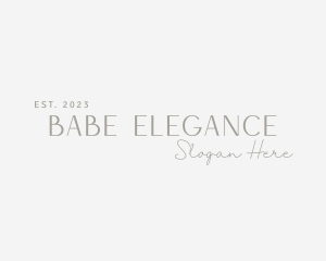 Elegant Fashion Wordmark logo design