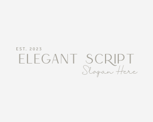 Elegant Fashion Wordmark logo design