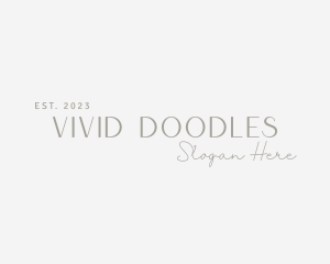 Elegant Fashion Wordmark logo design