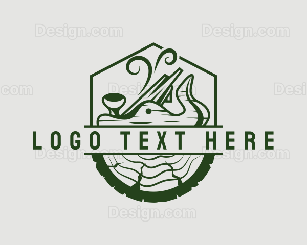 Wood Worker Carpenter Logo