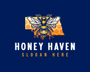 Nebraska Honeybee Apiary logo design