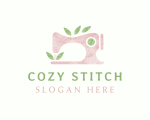 Watercolor Sewing Machine logo design