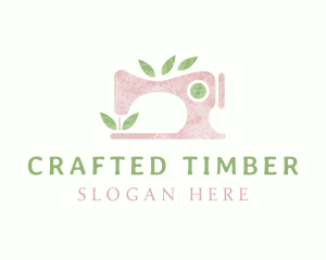 Watercolor Sewing Machine logo design