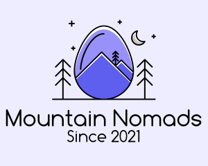 Outdoor Mountain Egg logo design