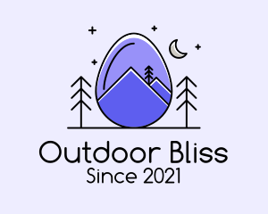 Outdoor Mountain Egg logo design